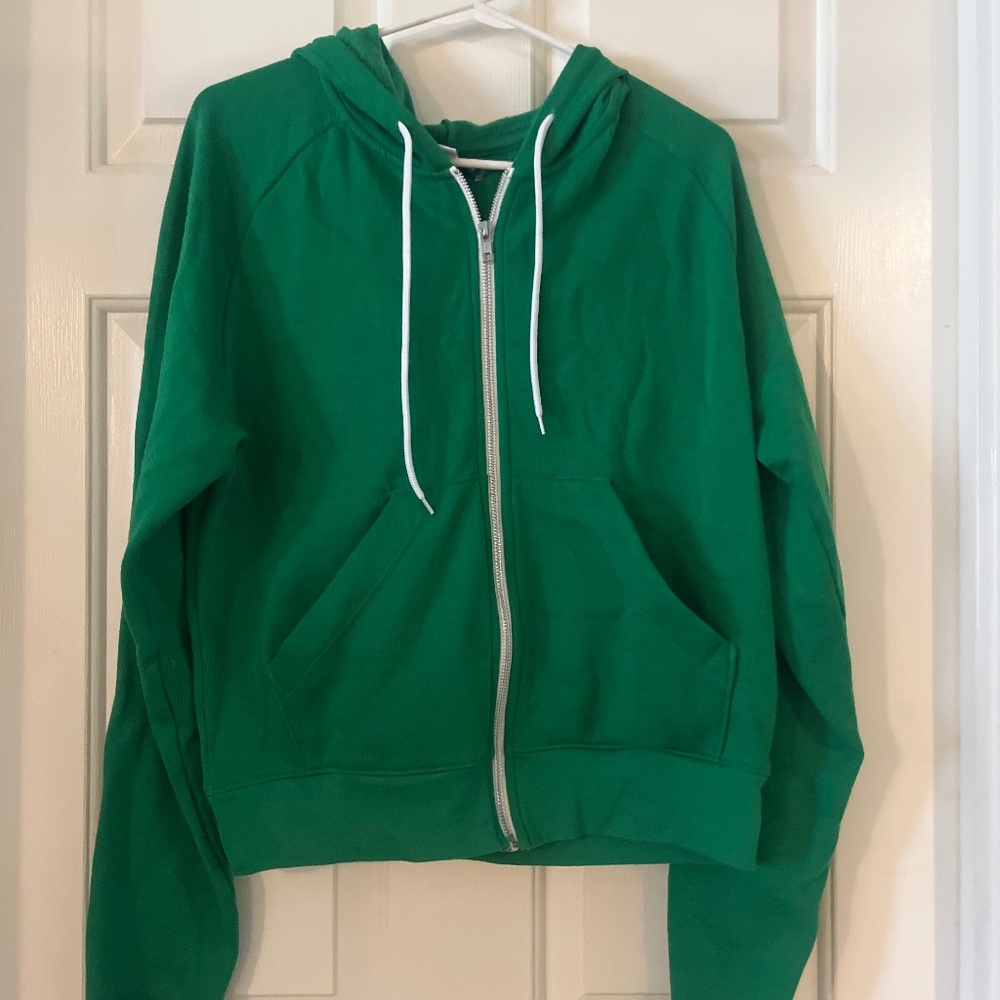 Urban Outfitters Green zip up hoodie